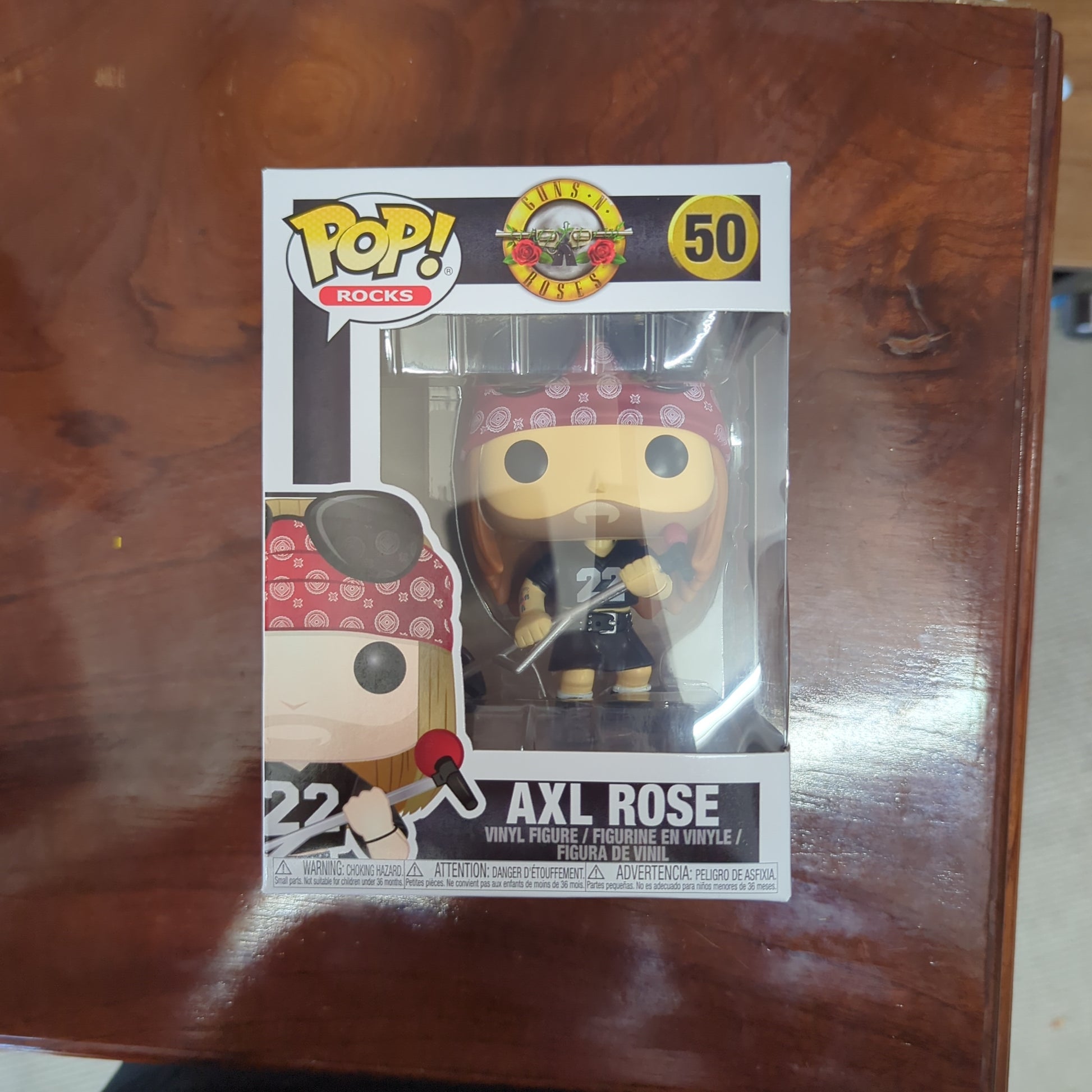 Funko Pop Rocks - Guns N Roses Axl Rose - Vinyl Figure # 50 FRENLY BRICKS - Open 7 Days