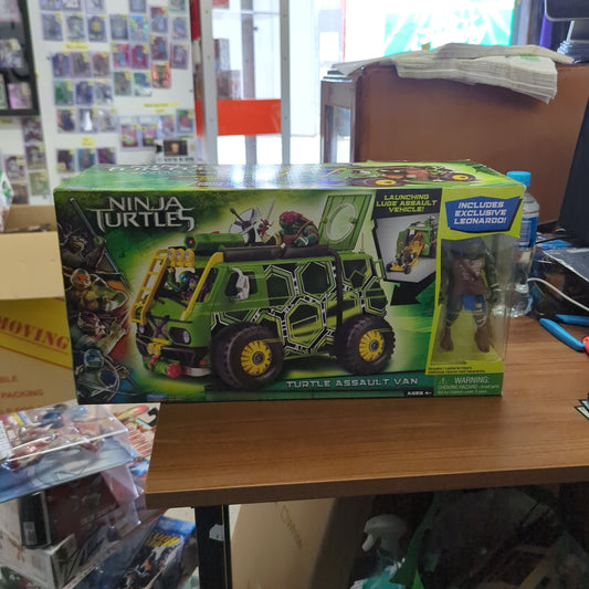 Teenage Mutant Ninja Turtles Turtle Assault Van Vehicle 2014 Exclusive Leo TMNT FRENLY BRICKS - Open 7 Days