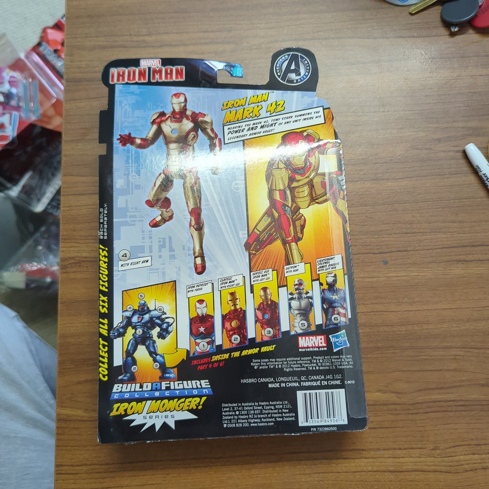 Marvel Legends, IRON MAN, MARK 42, Iron Monger BAF Wave Hasbro, NIB FRENLY BRICKS - Open 7 Days