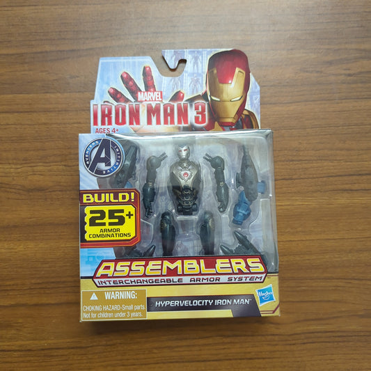 MARVEL IRON MAN 3 ASSEMBLERS - HYPERVELOCITY IRON MAN - HASBRO FRENLY BRICKS - Open 7 Days