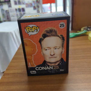 Conan O'Brien Orange Funko Pop 25th Anniversary 2019 Summer Convention FRENLY BRICKS - Open 7 Days