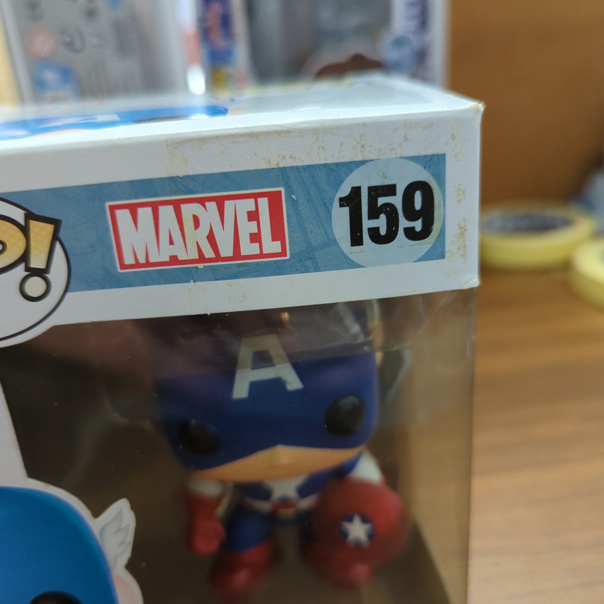 Captain America with Photon Shield Pop 159 Captain America Funko Pop! Vinyl 2016 FRENLY BRICKS - Open 7 Days