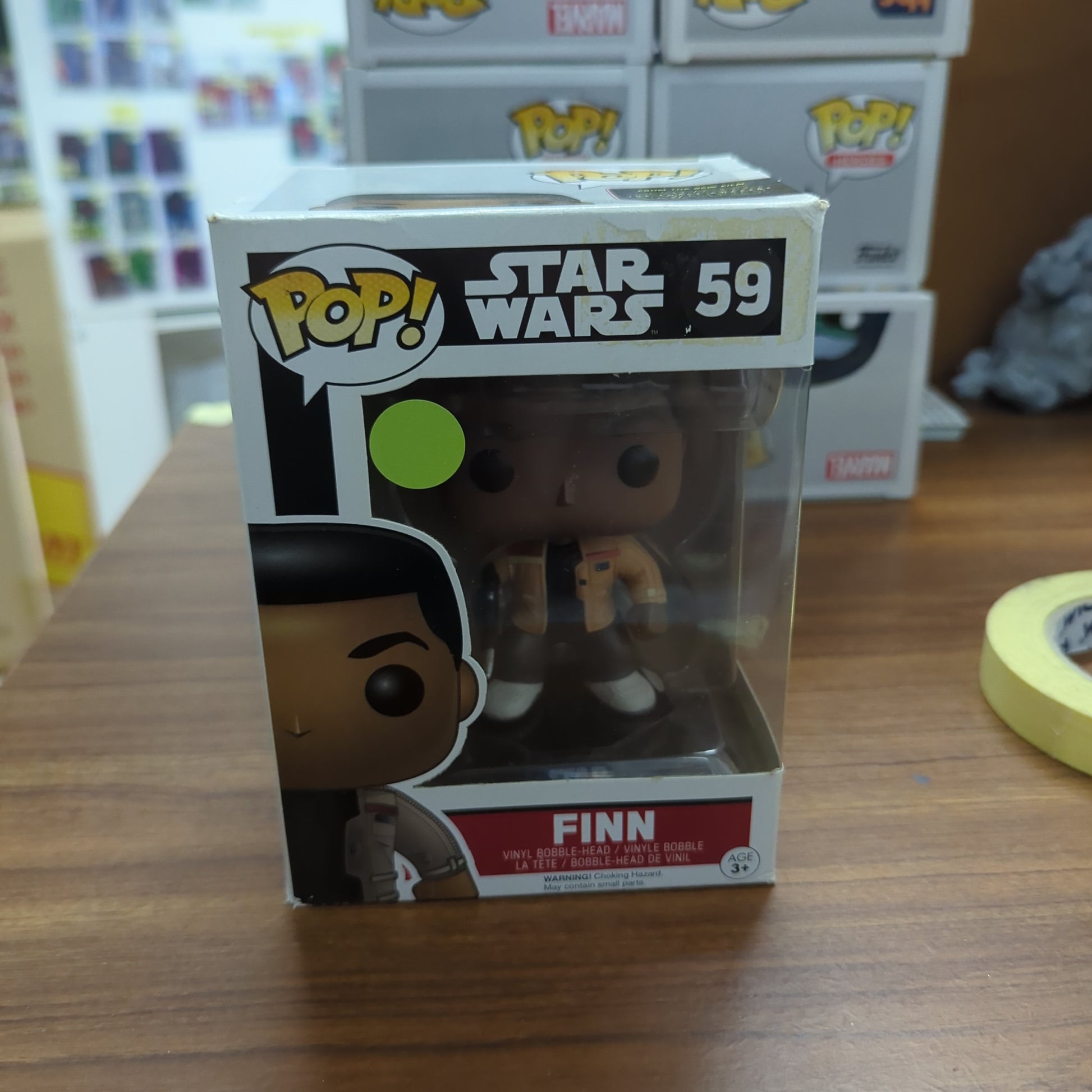 Star Wars Funko Pop - Finn - The Force Awakens - No. 59 FRENLY BRICKS - Open 7 Days