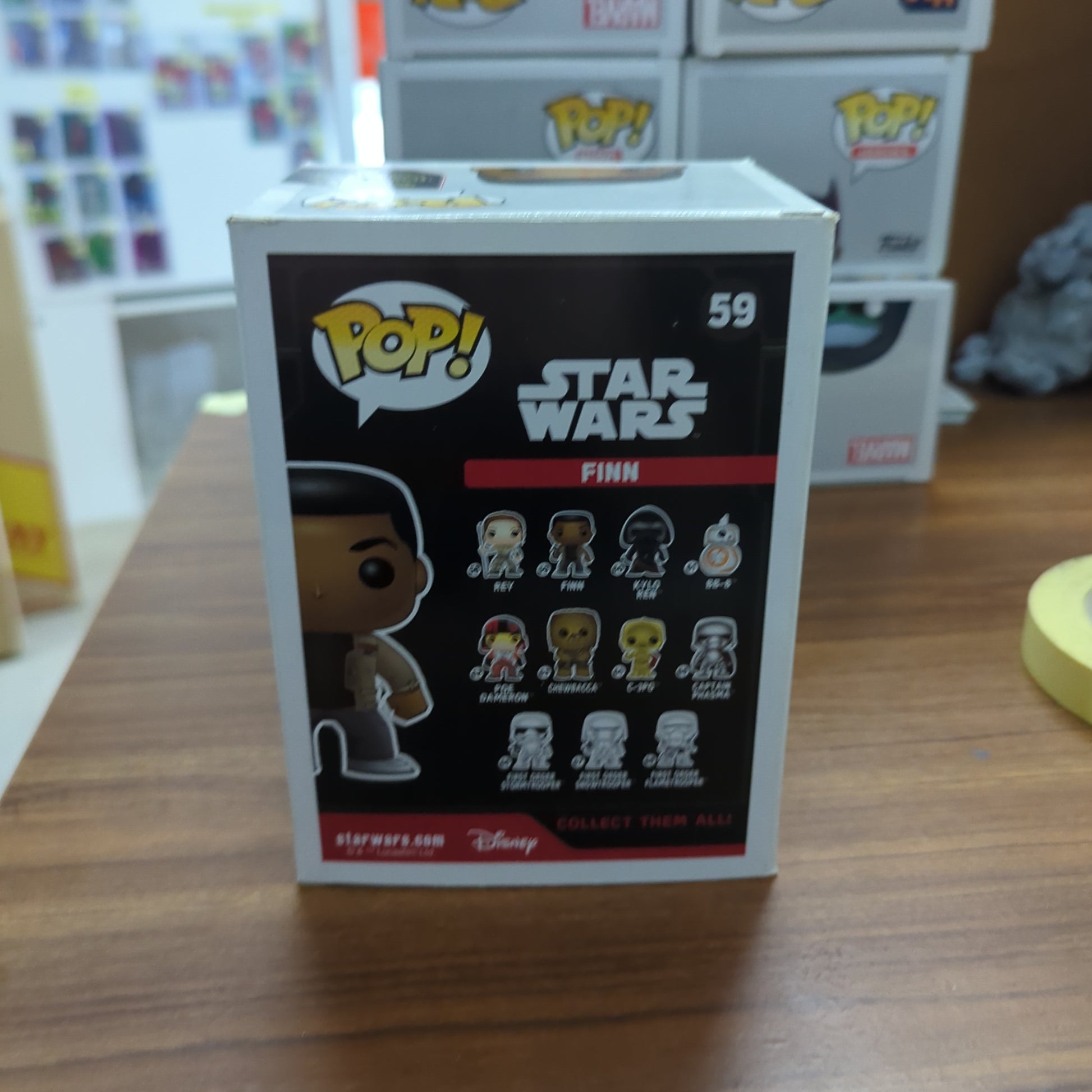 Star Wars Funko Pop - Finn - The Force Awakens - No. 59 FRENLY BRICKS - Open 7 Days