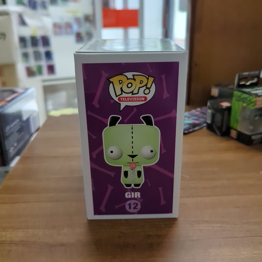 Funko Pop #12 Invader Zim GIR Glow in The Dark in Pop Protector 2015 Vaulted FRENLY BRICKS - Open 7 Days