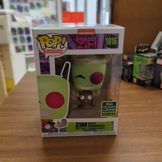 Funko POP! Invader Zim #1016 Zim With Minimoose 2020 Summer Convention FRENLY BRICKS - Open 7 Days