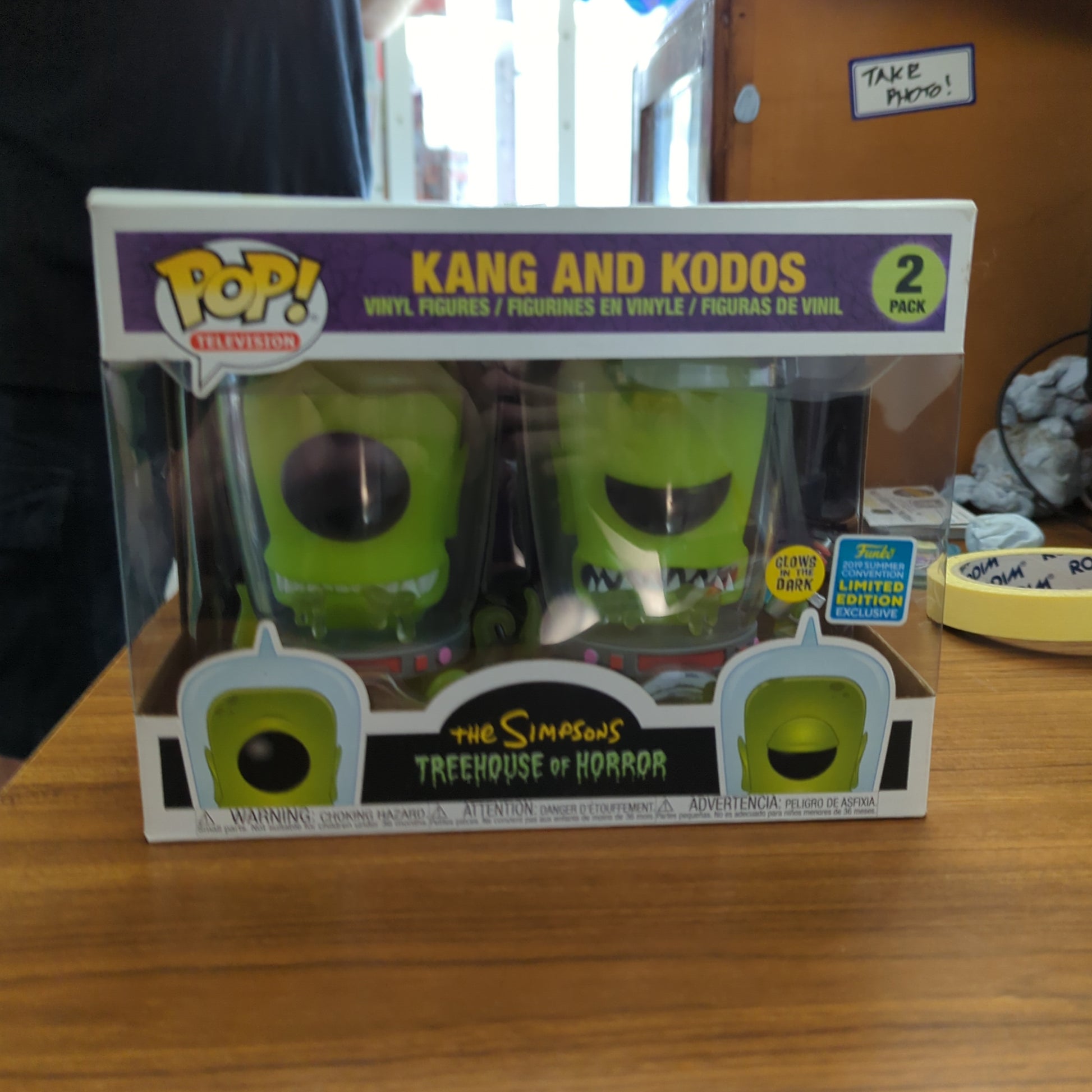 FUNKO POP THE SIMPSONS TREEHOUSE OF HORROR KANG AND KODOS 2 PACK GITD 2019 FRENLY BRICKS - Open 7 Days