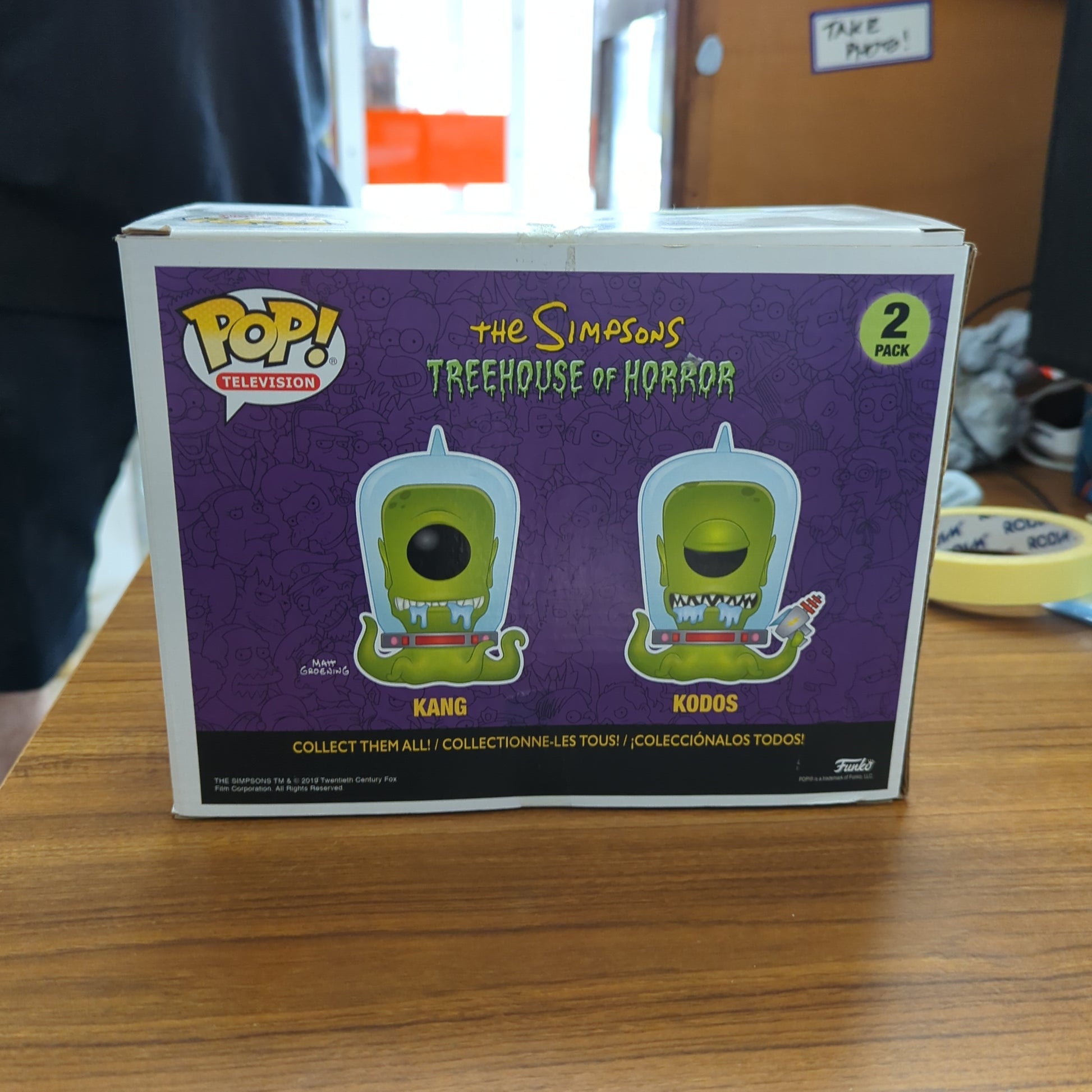 FUNKO POP THE SIMPSONS TREEHOUSE OF HORROR KANG AND KODOS 2 PACK GITD 2019 FRENLY BRICKS - Open 7 Days