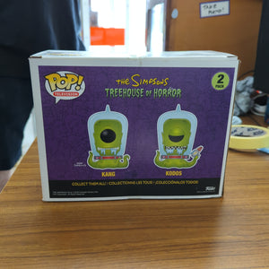 FUNKO POP THE SIMPSONS TREEHOUSE OF HORROR KANG AND KODOS 2 PACK GITD 2019 FRENLY BRICKS - Open 7 Days