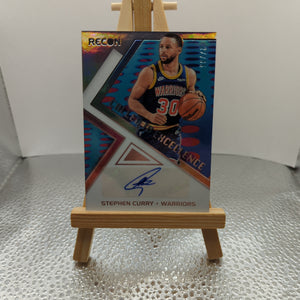 PANINI 2021-2022 Recon AUTO signed /35 Warriors Numbered Steph Curry FRENLY BRICKS - Open 7 Days