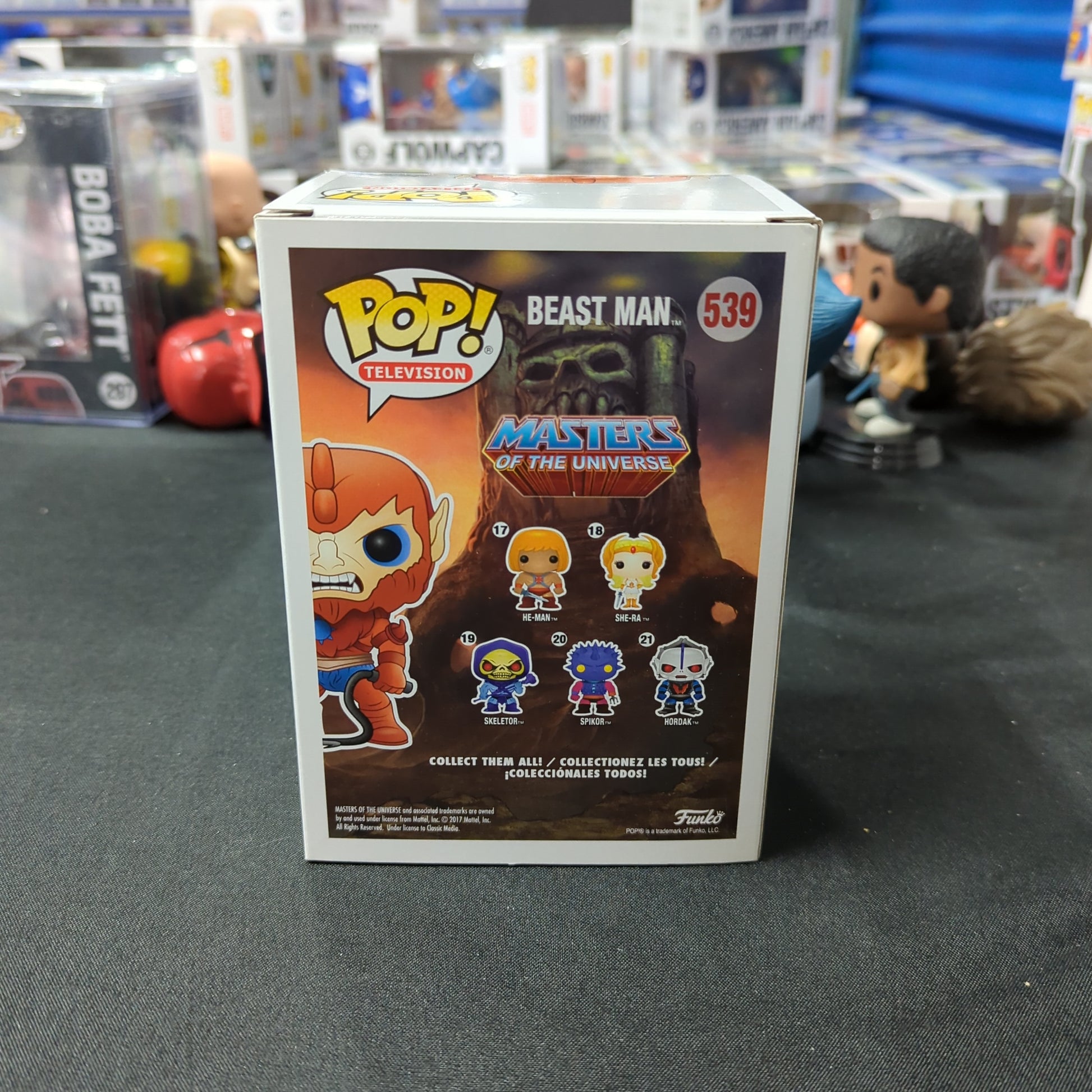 FUNKO POP MASTERS OF THE UNIVERSE BEAST MAN VINYL FIGURE IN BOX #539 FRENLY BRICKS - Open 7 Days