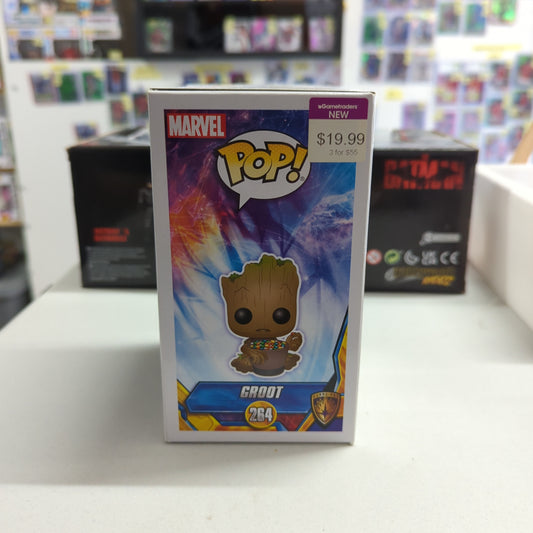 Funko Pop! Marvel Guardians of the Galaxy Groot With Candy Bowl #264 Vinyl FRENLY BRICKS - Open 7 Days