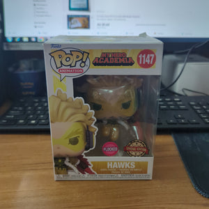 Hawks Flocked 1147 Funko Pop My Hero Academia Special Edition Vinyl Figure MHA FRENLY BRICKS - Open 7 Days