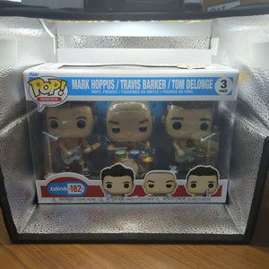 Blink 182 Music Group Mark Travis Tom POP Figures 3 Pack FUNKO FRENLY BRICKS - Open 7 Days