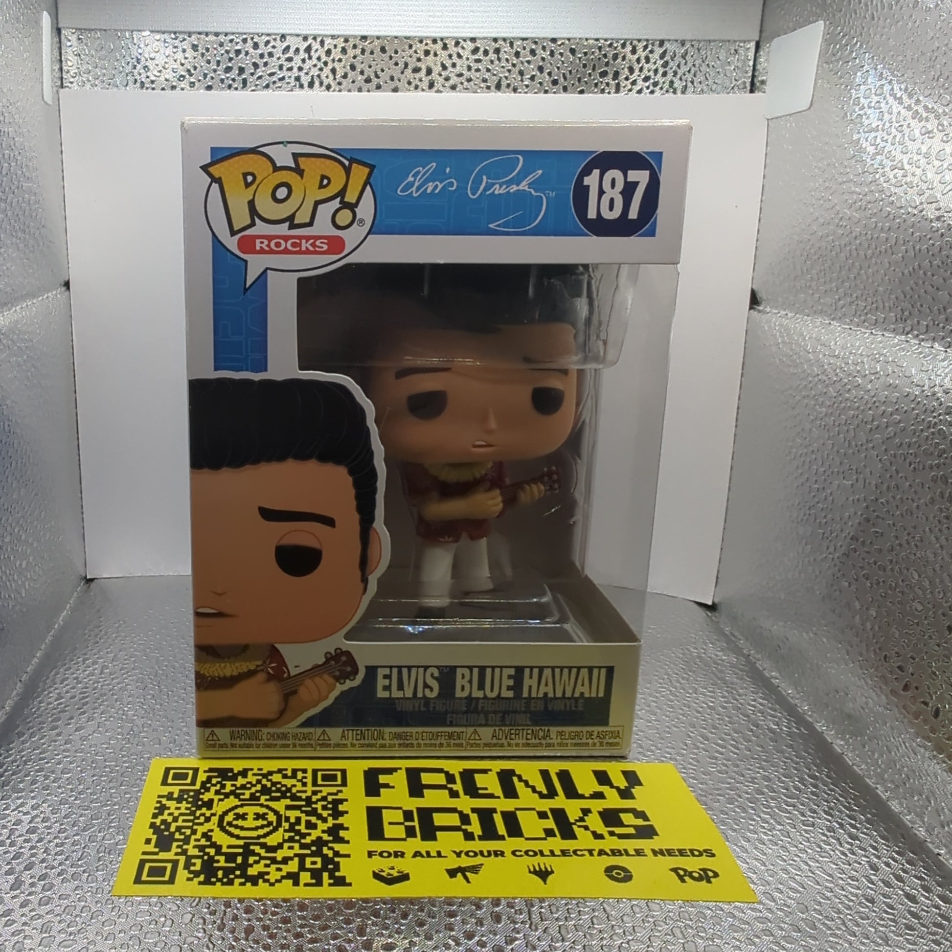 Funko Pop! Rocks Elvis Presley 187 Elvis Blue Hawaii Vinyl FRENLY BRICKS - Open 7 Days