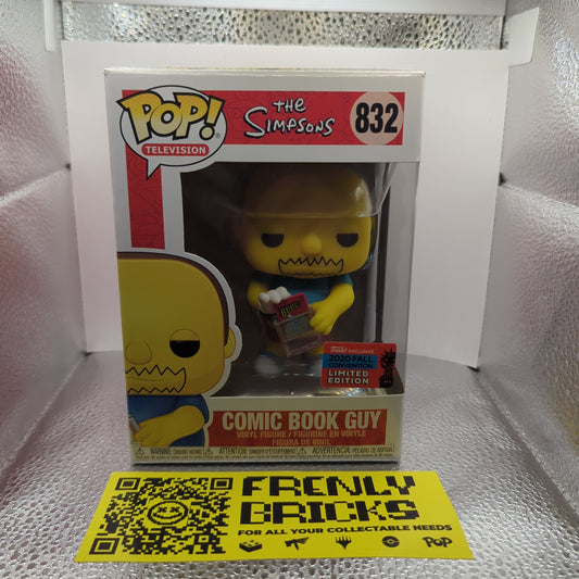 Comic Book Guy 832 ~ The Simpsons ~ Funko Pop Vinyl FRENLY BRICKS - Open 7 Days