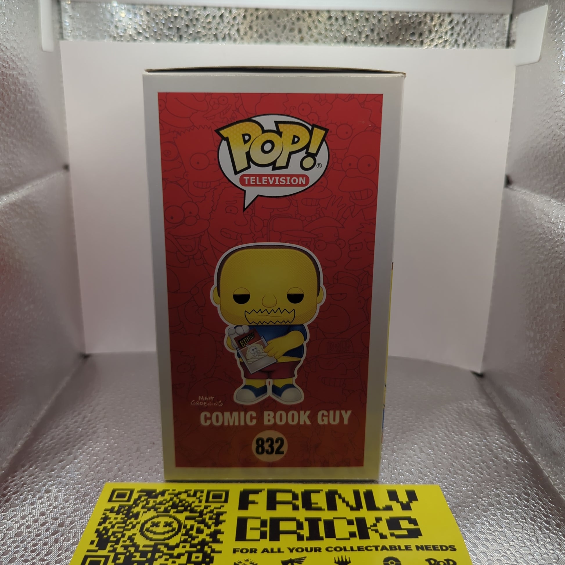 Comic Book Guy 832 ~ The Simpsons ~ Funko Pop Vinyl FRENLY BRICKS - Open 7 Days