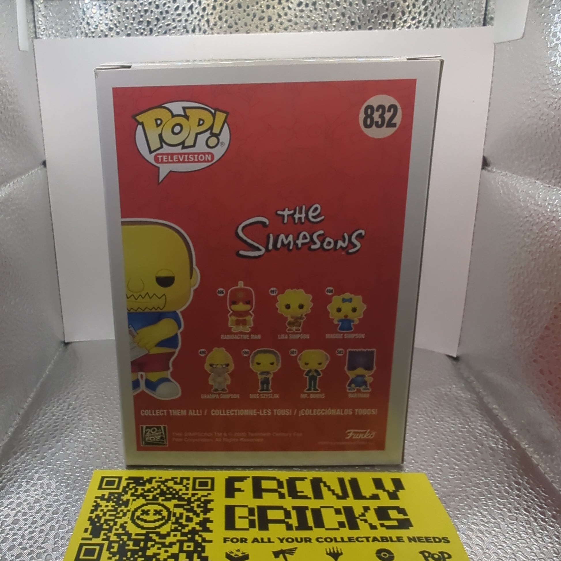 Comic Book Guy 832 ~ The Simpsons ~ Funko Pop Vinyl FRENLY BRICKS - Open 7 Days