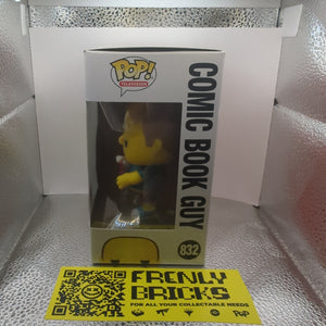 Comic Book Guy 832 ~ The Simpsons ~ Funko Pop Vinyl FRENLY BRICKS - Open 7 Days