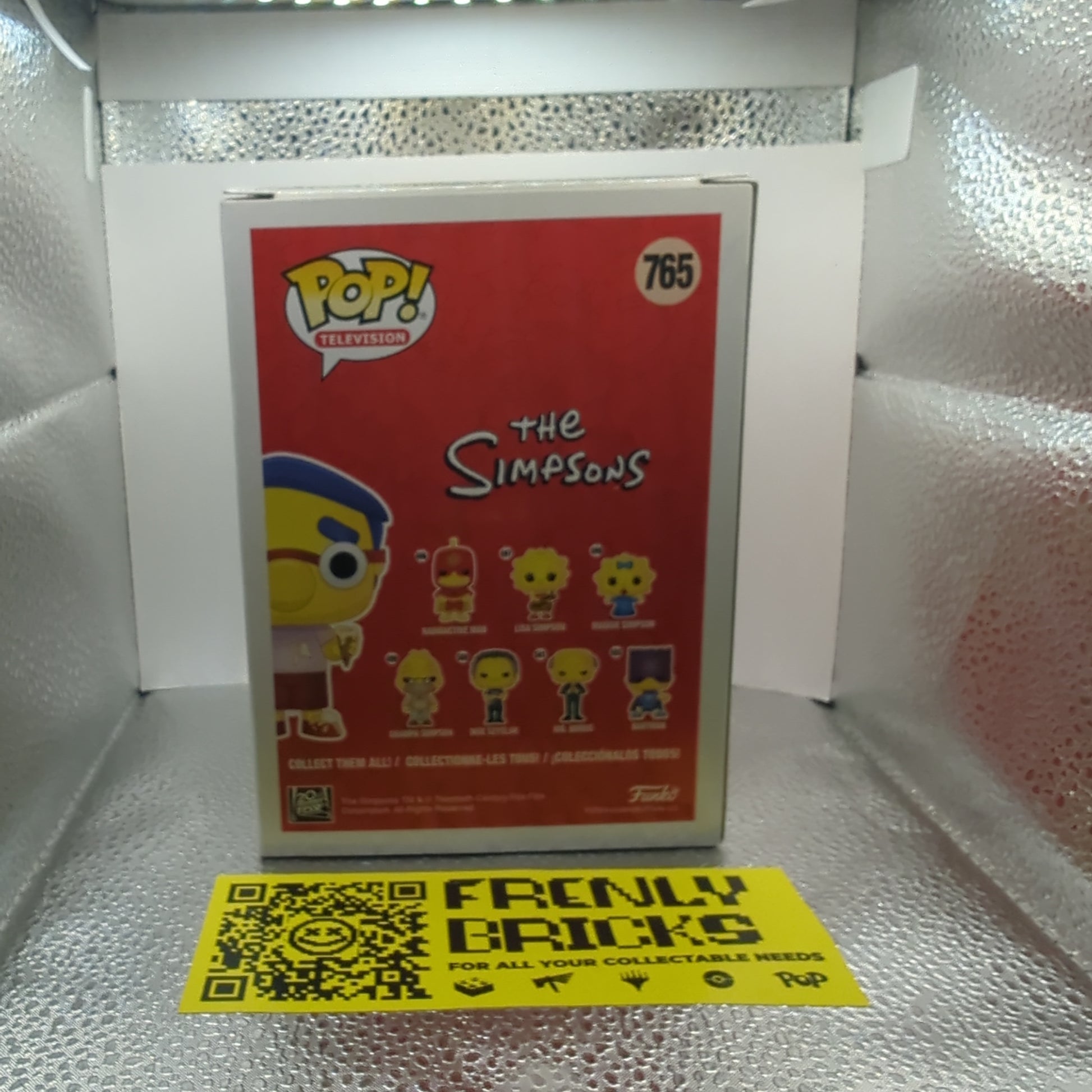 #765 MILHOUSE | THE SIMPSONS | TELEVISION | FUNKO POP! FRENLY BRICKS - Open 7 Days