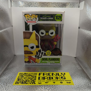 #1029 DEVIL FLANDERS | THE SIMPSONS | TELEVISION | FUNKO POP! GLOW FRENLY BRICKS - Open 7 Days