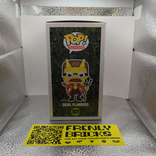 #1029 DEVIL FLANDERS | THE SIMPSONS | TELEVISION | FUNKO POP! GLOW FRENLY BRICKS - Open 7 Days