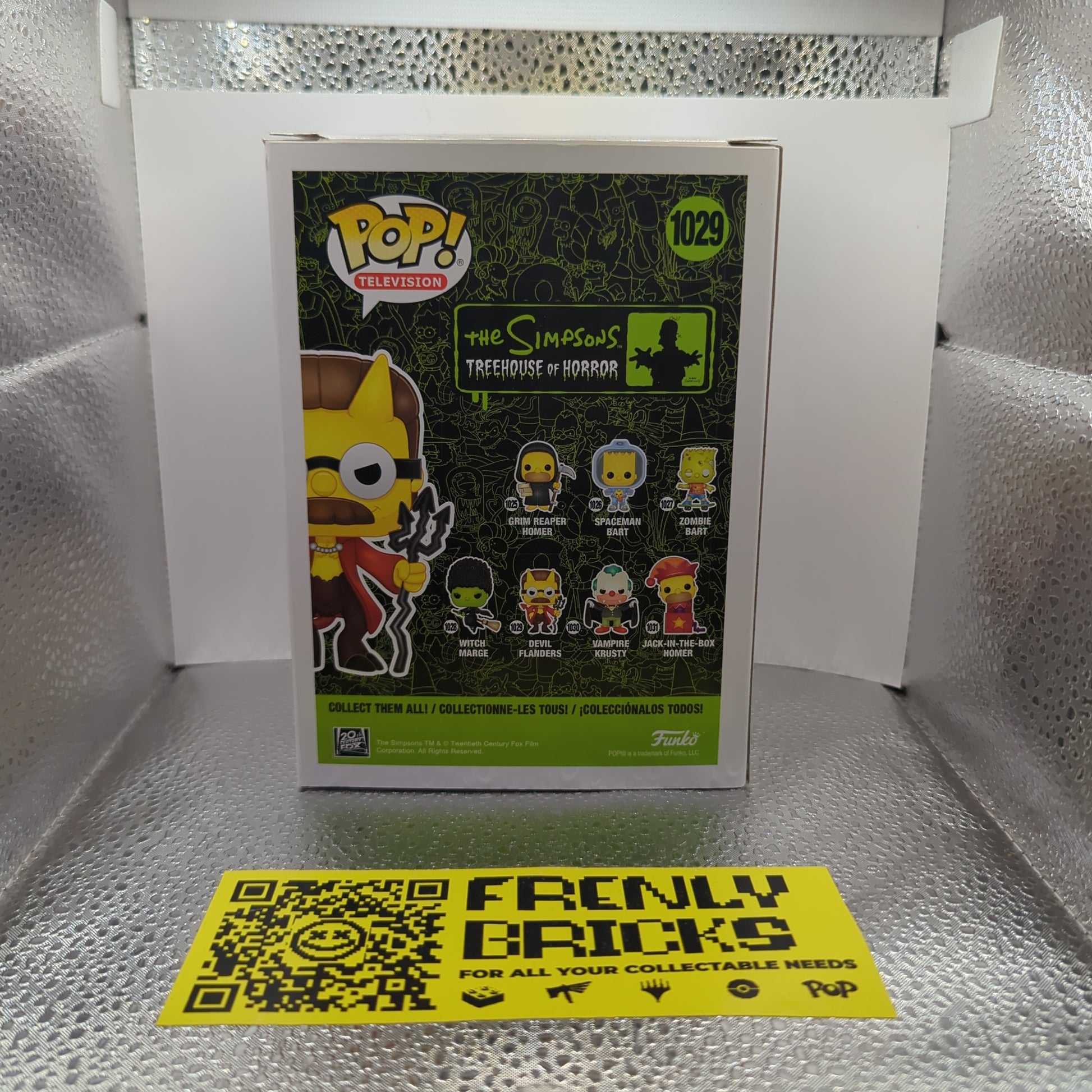 #1029 DEVIL FLANDERS | THE SIMPSONS | TELEVISION | FUNKO POP! GLOW FRENLY BRICKS - Open 7 Days