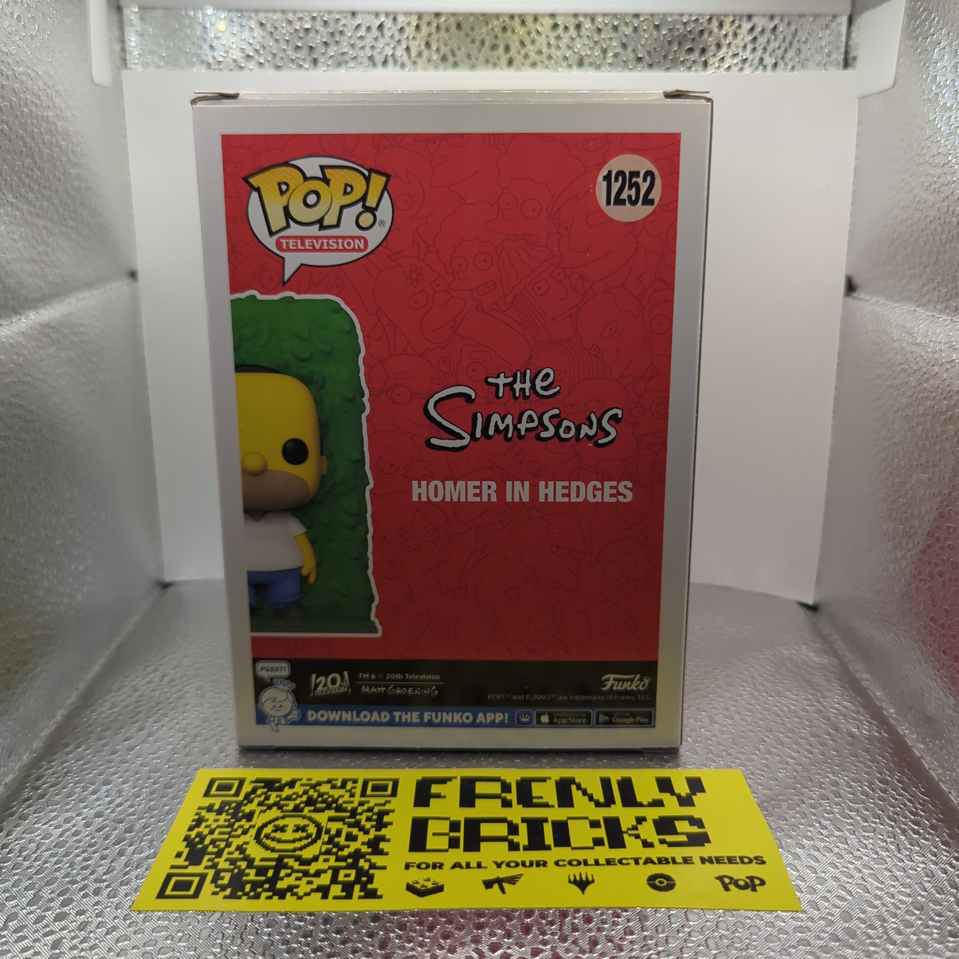 Homer In Hedges Funko Pop Vinyl Exclusive #1252 The Simpsons FRENLY BRICKS - Open 7 Days