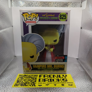 The Simpsons Mr Burns as Dracula Pop! Vinyl Figure NYCC Exclusive #825 FRENLY BRICKS - Open 7 Days