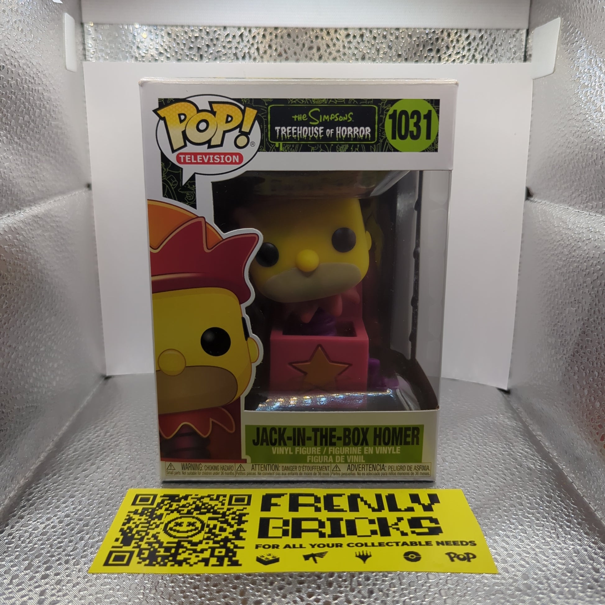 #1031 JACK-IN-THE-BOX HOMER | THE SIMPSONS | TELEVISION | FUNKO POP! FRENLY BRICKS - Open 7 Days