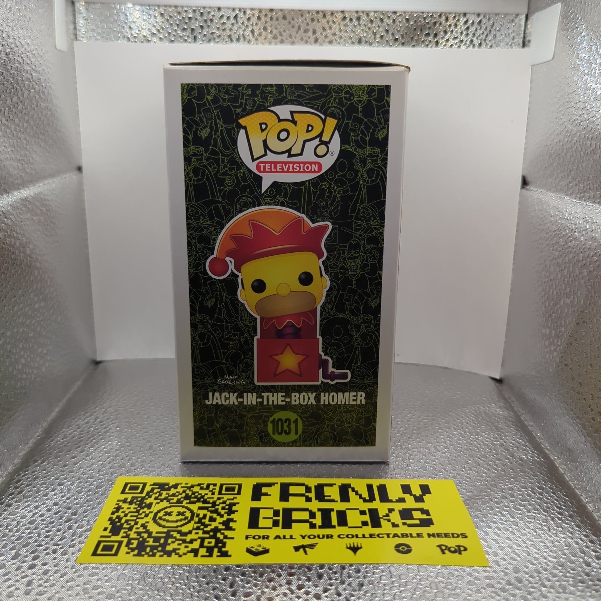 #1031 JACK-IN-THE-BOX HOMER | THE SIMPSONS | TELEVISION | FUNKO POP! FRENLY BRICKS - Open 7 Days