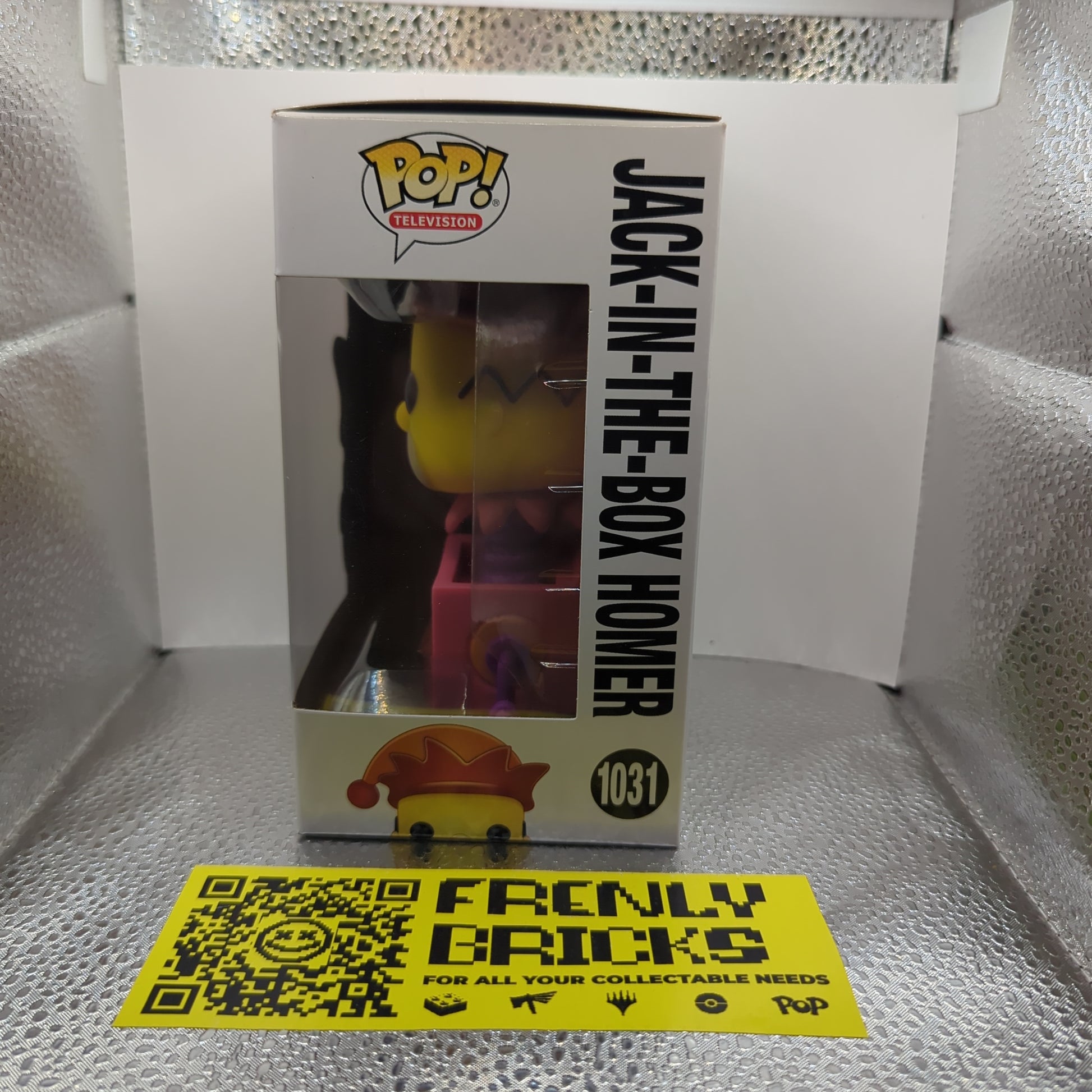 #1031 JACK-IN-THE-BOX HOMER | THE SIMPSONS | TELEVISION | FUNKO POP! FRENLY BRICKS - Open 7 Days