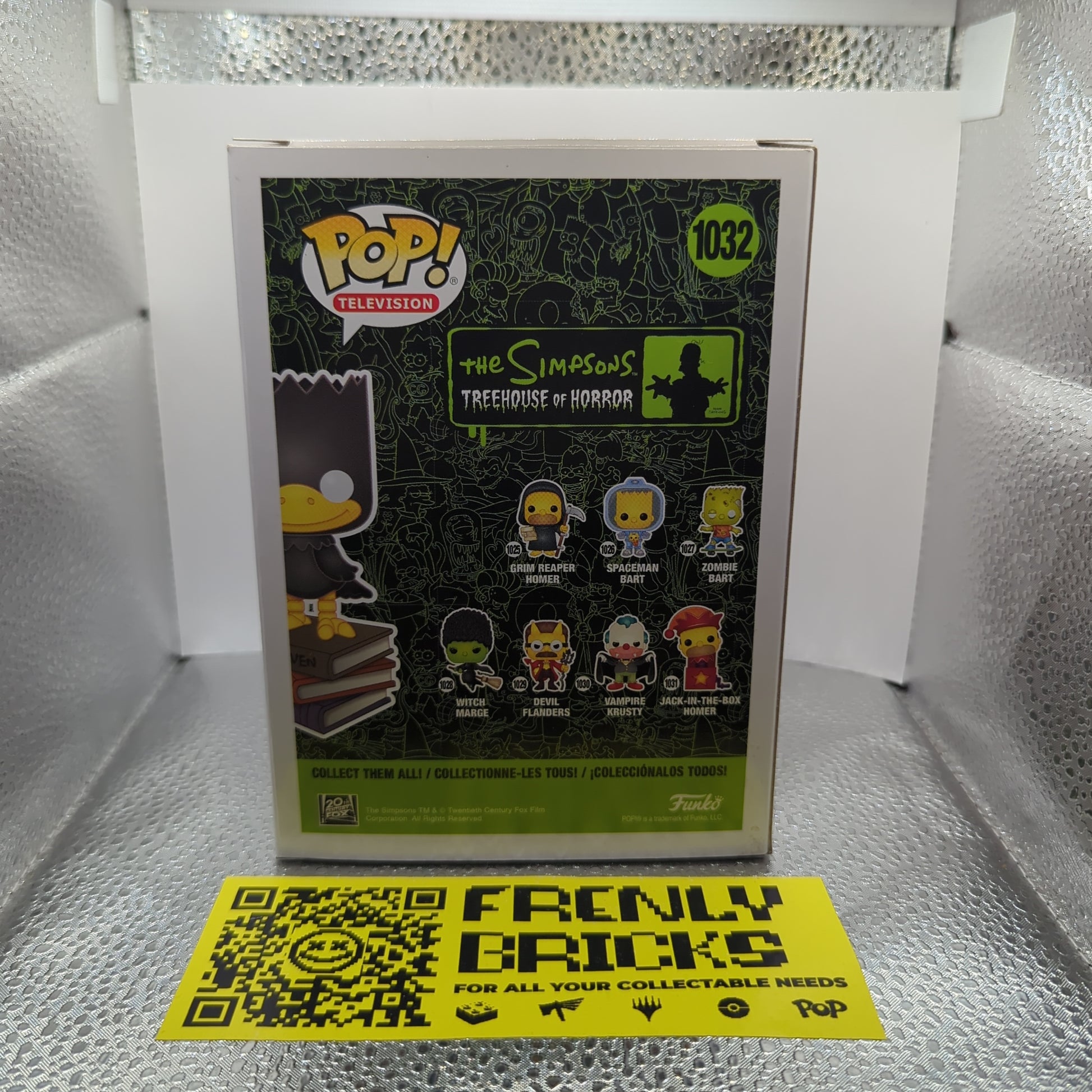 Television Funko Pop - The Raven Bart - The Simpsons - No. 1032 FRENLY BRICKS - Open 7 Days