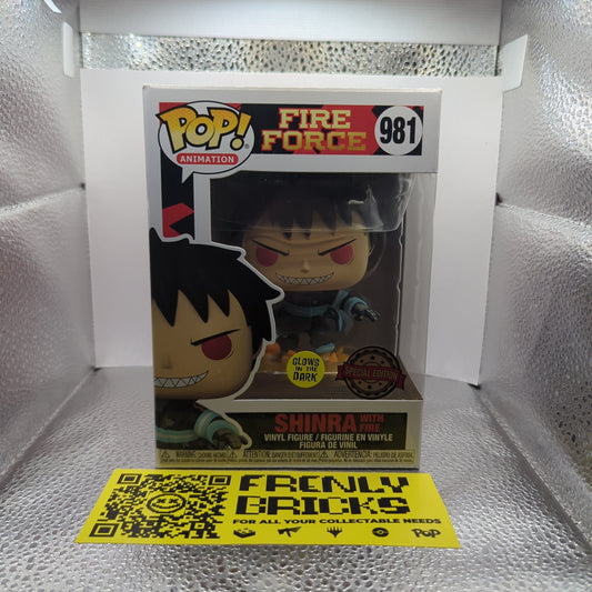 SHINRA + Fire Force Glow GITD 981 Funko Pop Vinyl FRENLY BRICKS - Open 7 Days