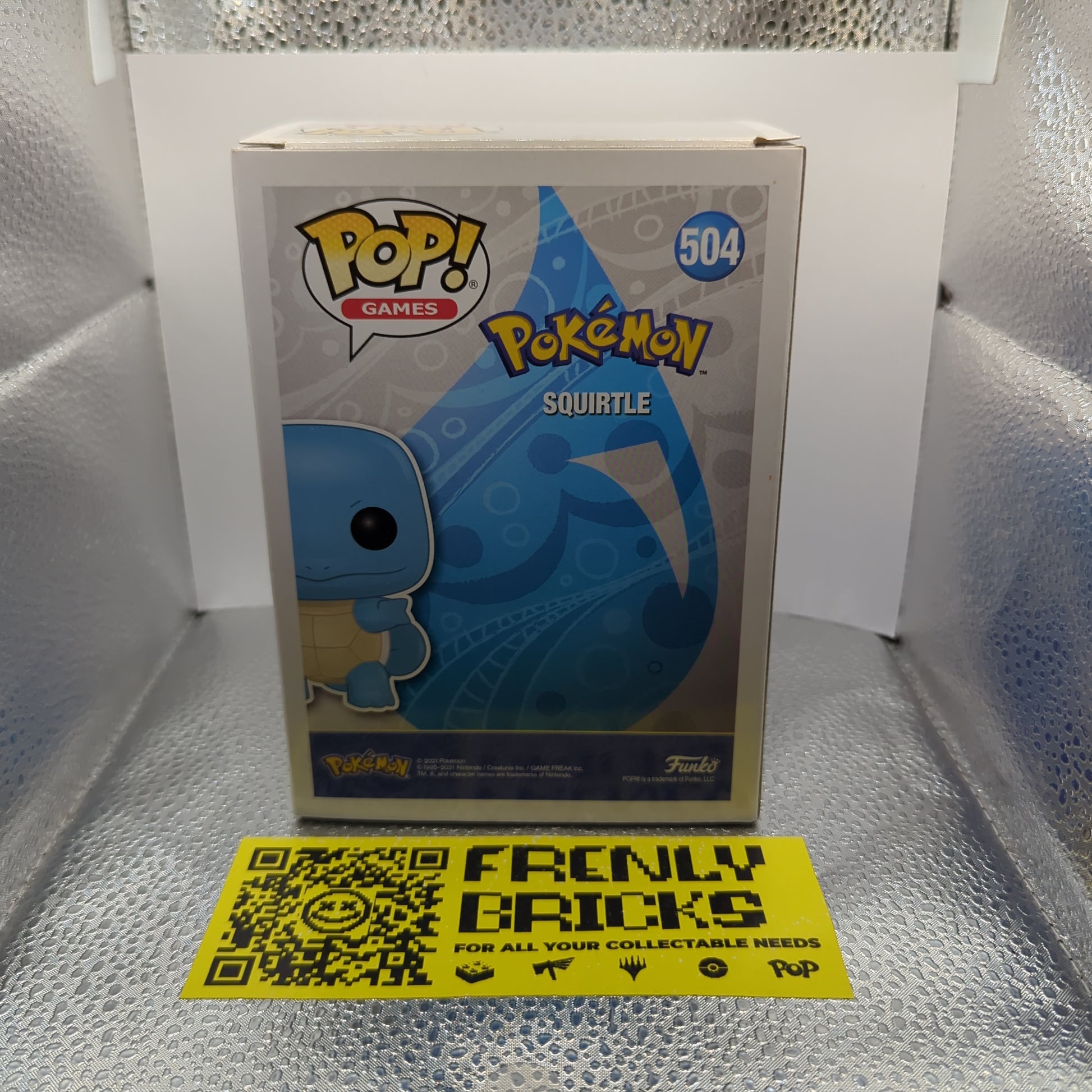 Squirtle Pop 504 Diamond Glitter- Pokemon Funko Pop! Vinyl 2021 Convention FRENLY BRICKS - Open 7 Days