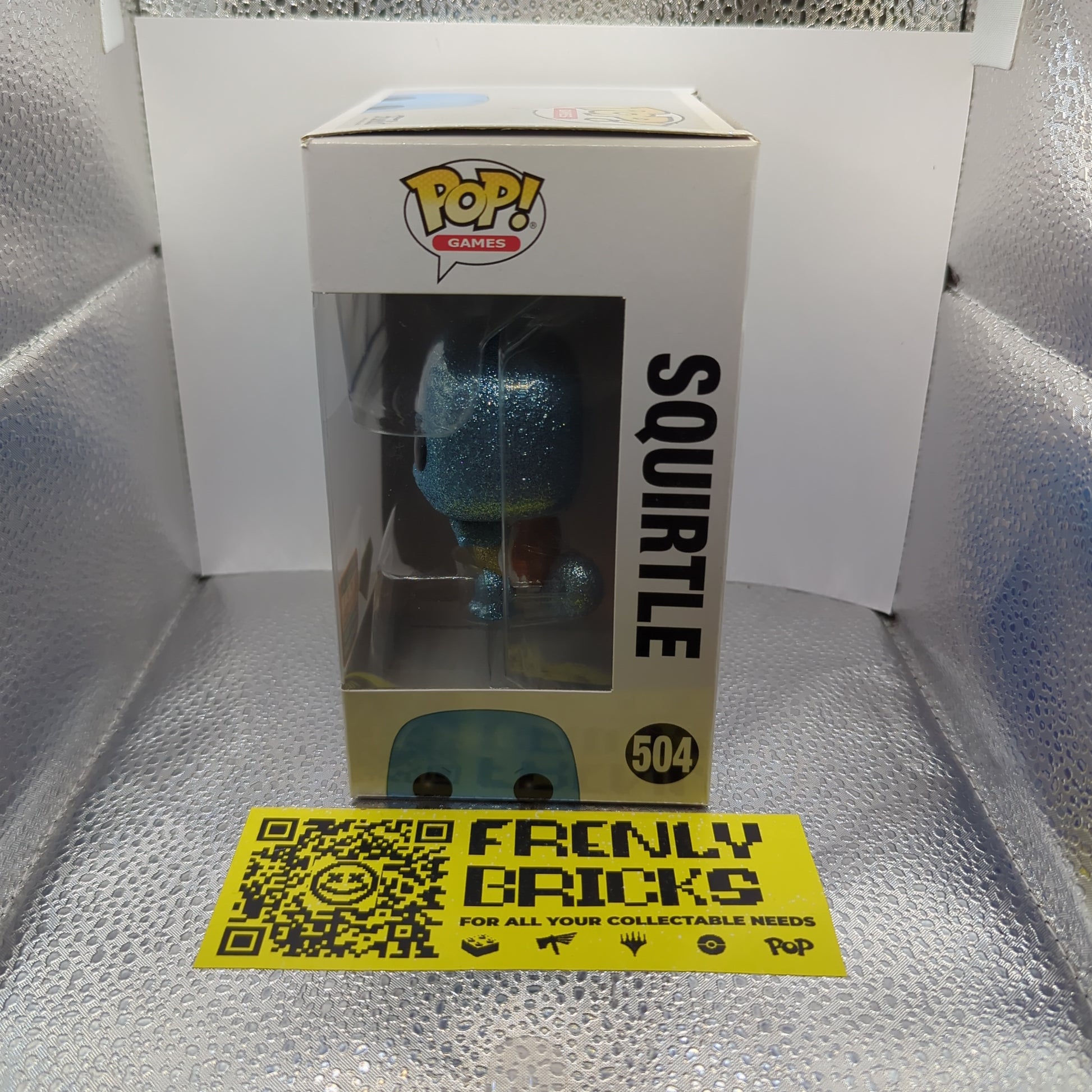 Squirtle Pop 504 Diamond Glitter- Pokemon Funko Pop! Vinyl 2021 Convention FRENLY BRICKS - Open 7 Days