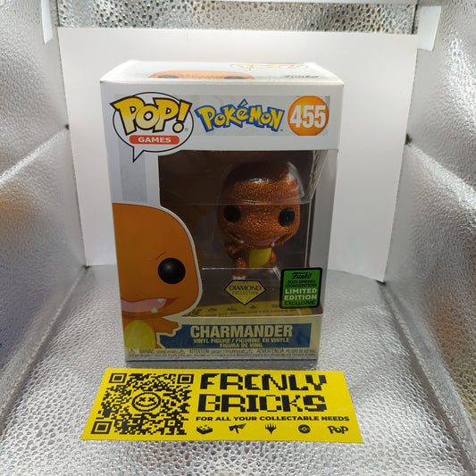 Pokemon - Diamond Charmander ECCC 2021 Funko Pop! Vinyl #455 FRENLY BRICKS - Open 7 Days