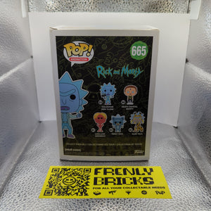 FUNKO RICK & MORTY HOLOGRAM RICK CLONE GLOW IN THE DARK POP VINYL #665 NEW FRENLY BRICKS - Open 7 Days