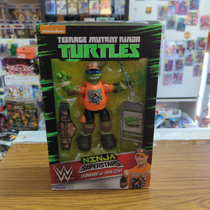 2016 Playmates Teenage Mutant Ninja Turtles WWE Superstars Leonardo as John Cena FRENLY BRICKS - Open 7 Days