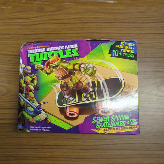 Teenage Mutant Ninja Turtles Nickelodeon Sewer Spinnin' Skateboard & Stunt Ramp FRENLY BRICKS - Open 7 Days