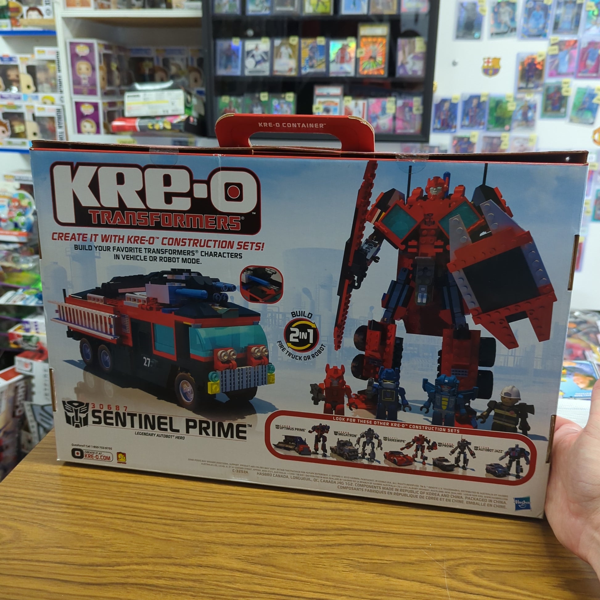 TRANSFORMERS KRE-O SENTINEL PRIME #30687 w/ 4 KREONS - 386 PIECES FRENLY BRICKS - Open 7 Days