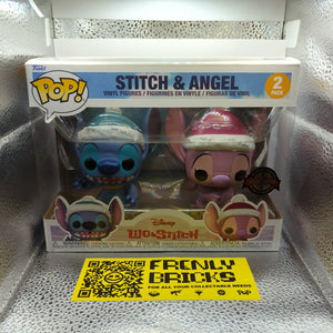 Funko Pop Vinyl Stitch And Angel 2 Pack Christmas FRENLY BRICKS - Open 7 Days