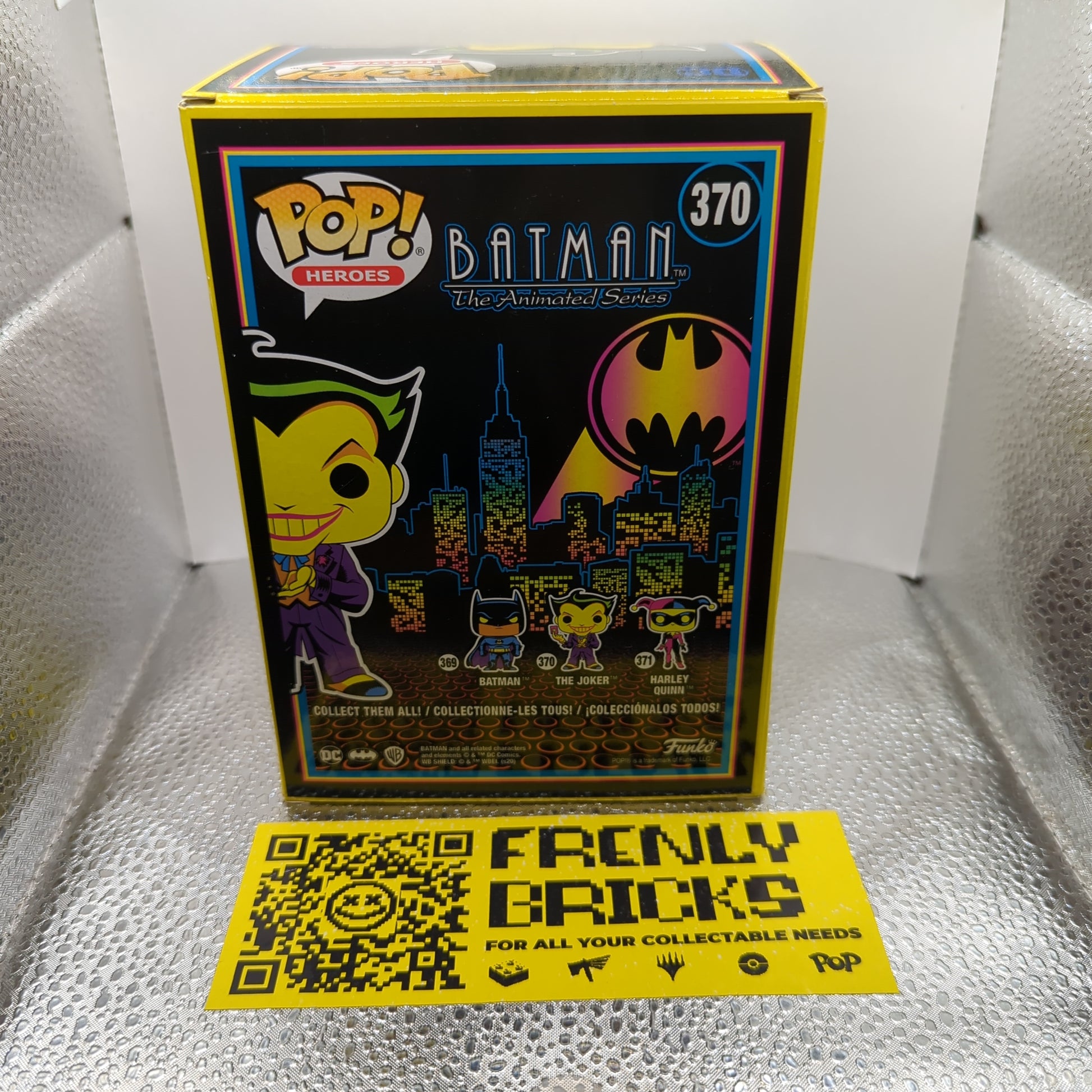 Batman The Animated Series The Joker Blacklight US Exclusive Pop Vinyl! 370 FRENLY BRICKS - Open 7 Days