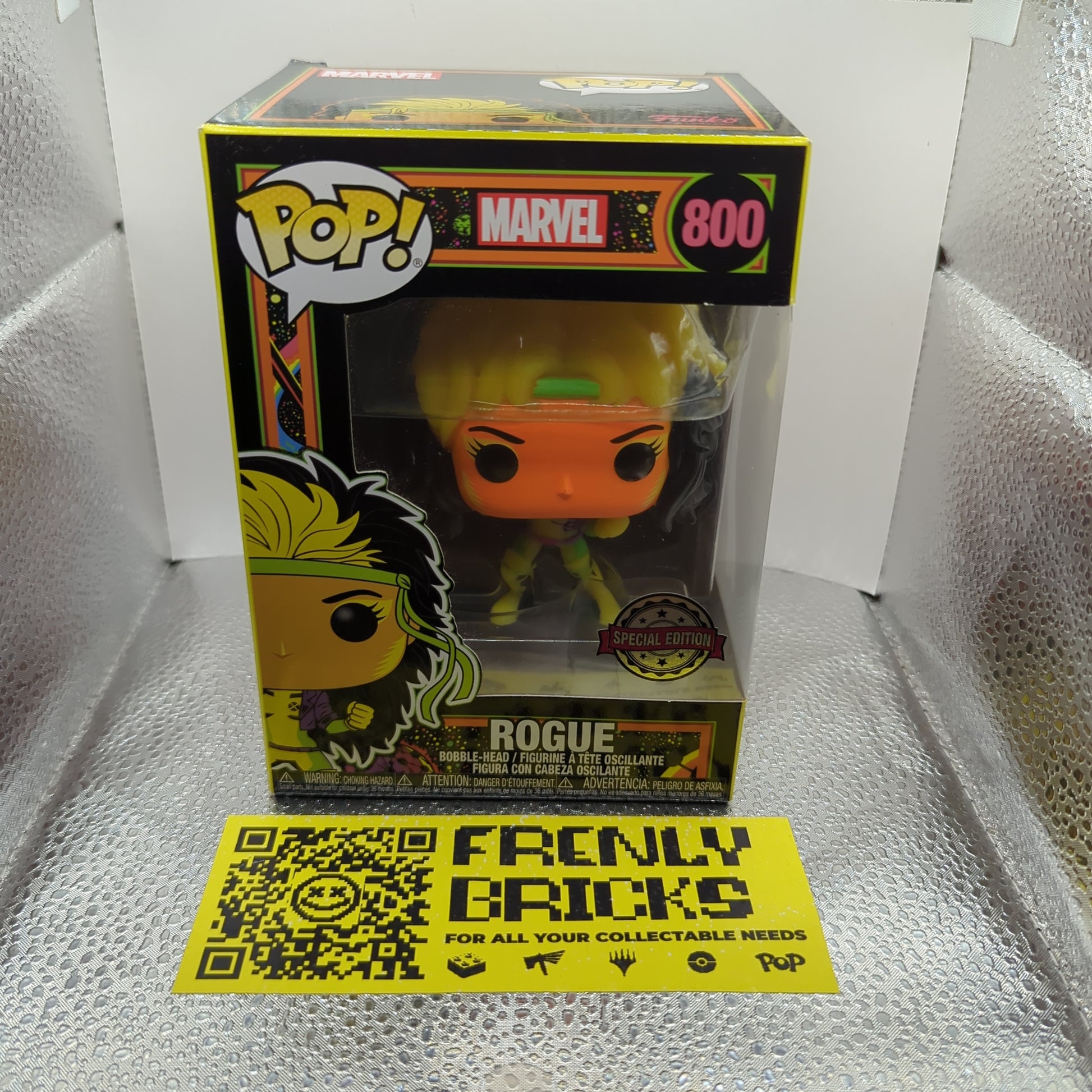 ROGUE Blacklight Funko Pop! Vinyl X-Men Marvel Special Edition Collectable 800 FRENLY BRICKS - Open 7 Days