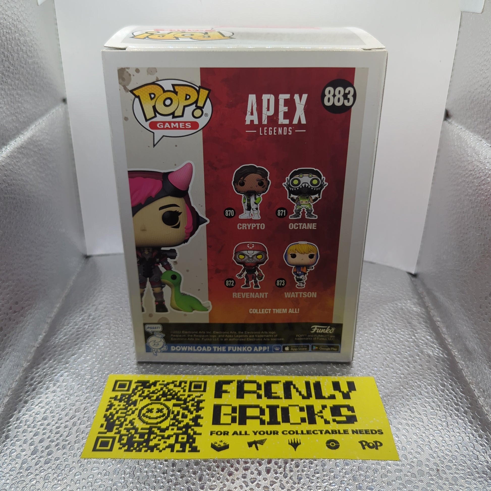 #883 Wattson with Nessie (Cyber Punked) Apex Legends Funko POP FRENLY BRICKS - Open 7 Days