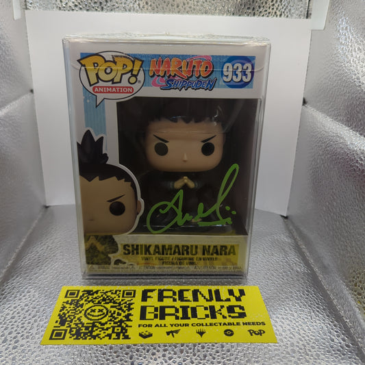 Shikamaru Nara NARUTO 933 Funko Pop Vinyl AUTOGRAPH FRENLY BRICKS - Open 7 Days