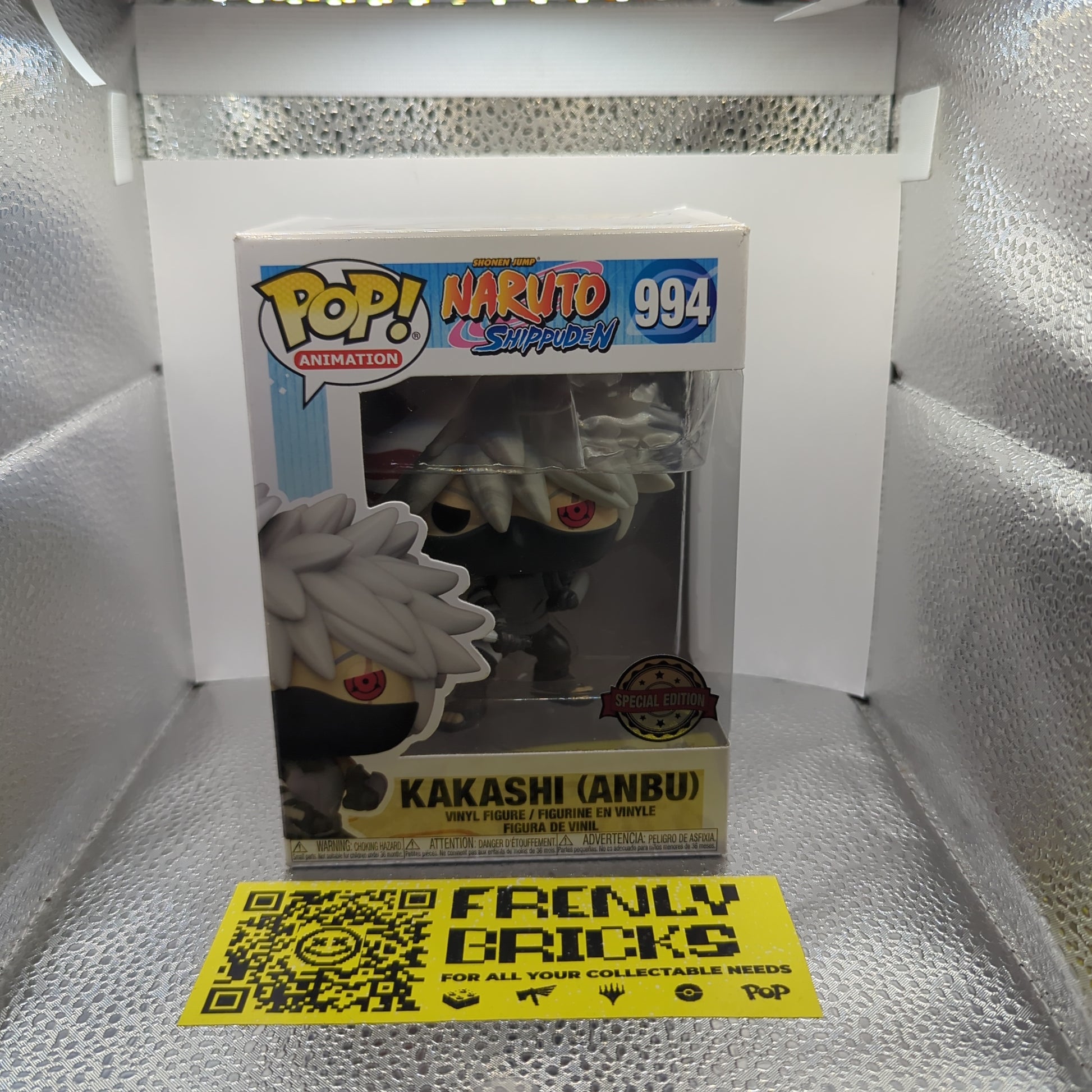 FUNKO POP NARUTO SHIPPUDEN ANBU KAKASHI #994 EXCLUSIVE VINYL FIGURE FRENLY BRICKS - Open 7 Days