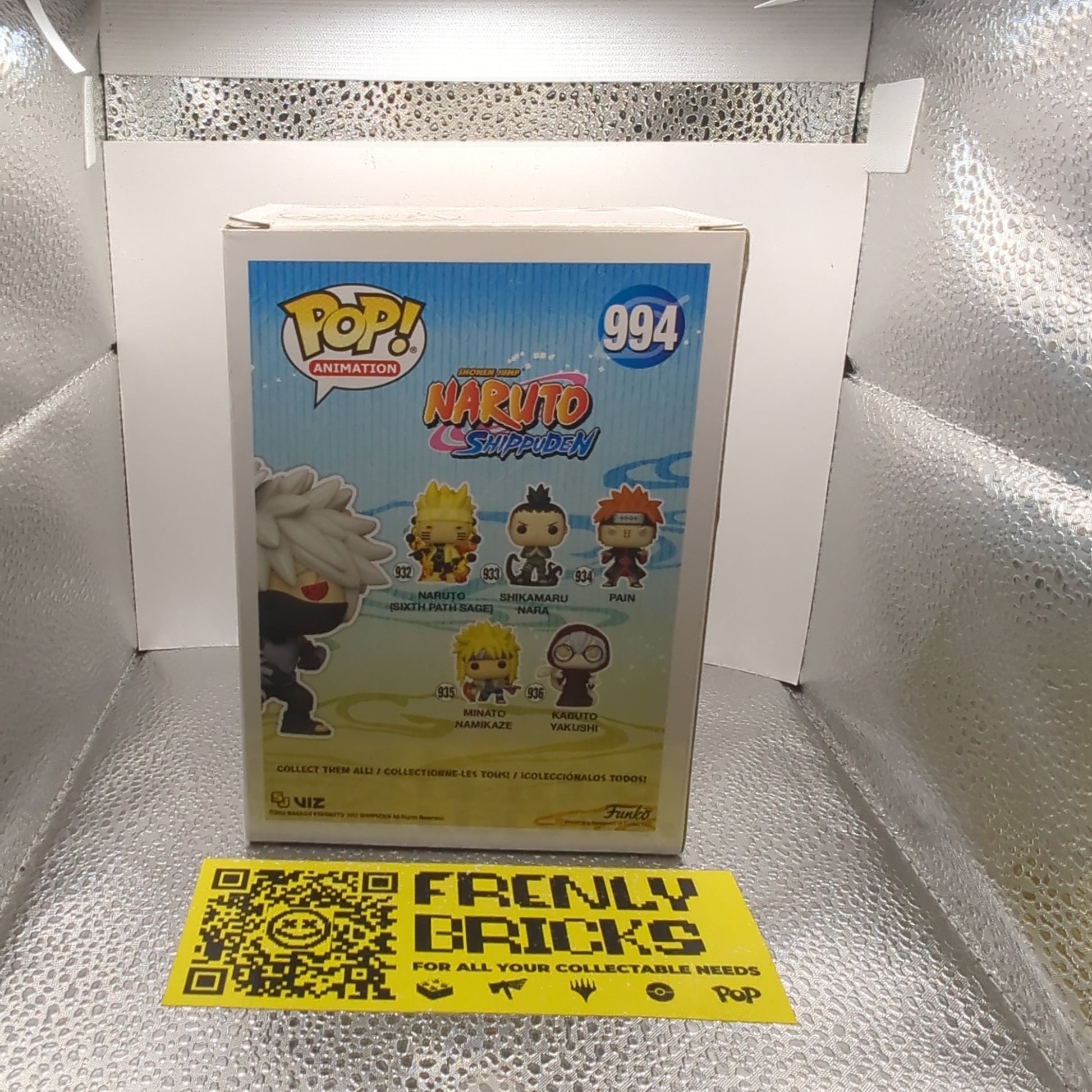 FUNKO POP NARUTO SHIPPUDEN ANBU KAKASHI #994 EXCLUSIVE VINYL FIGURE FRENLY BRICKS - Open 7 Days