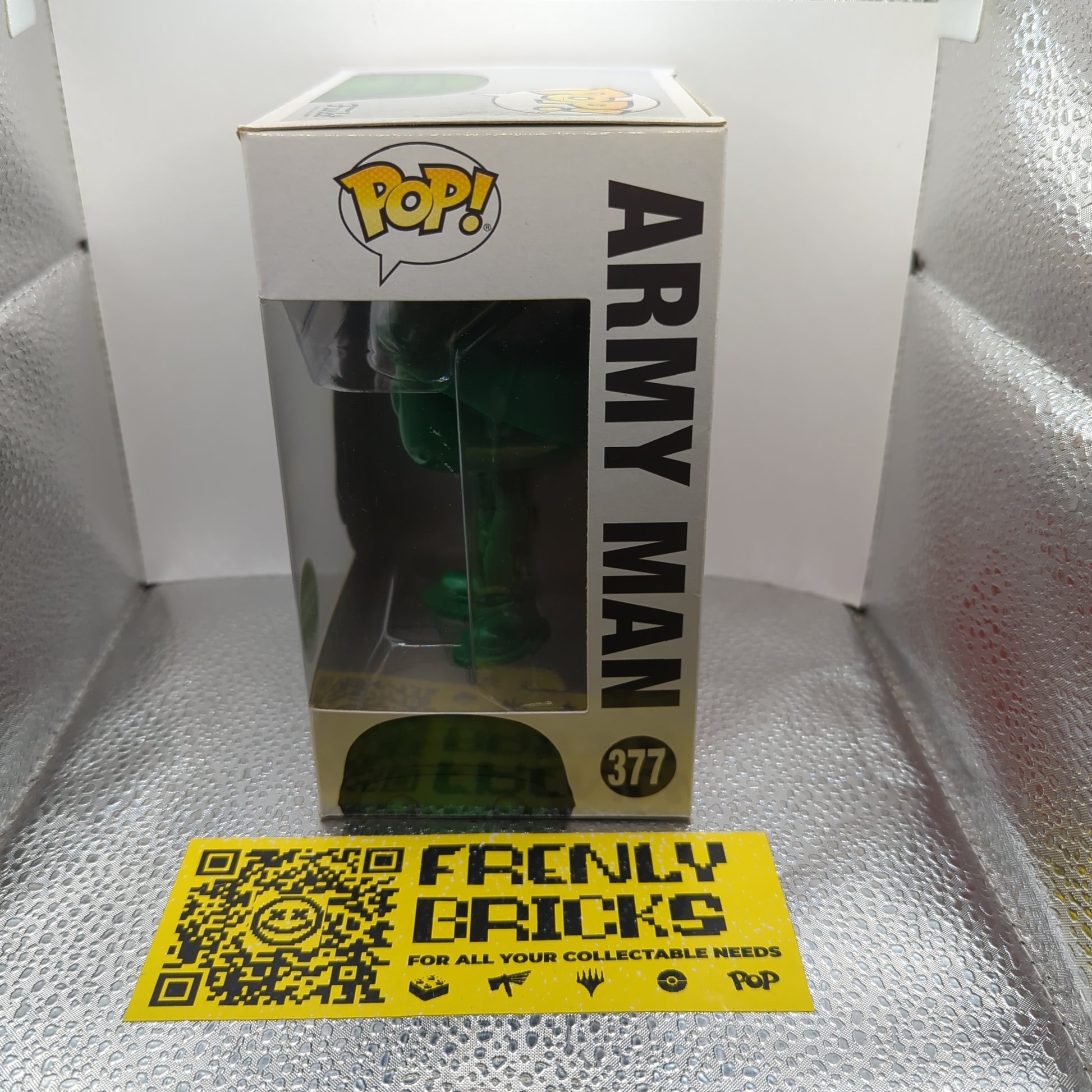 Disney Funko Pop - Army Man - Toy Story - ECCC Excl - No. 377 - Free Protector FRENLY BRICKS - Open 7 Days