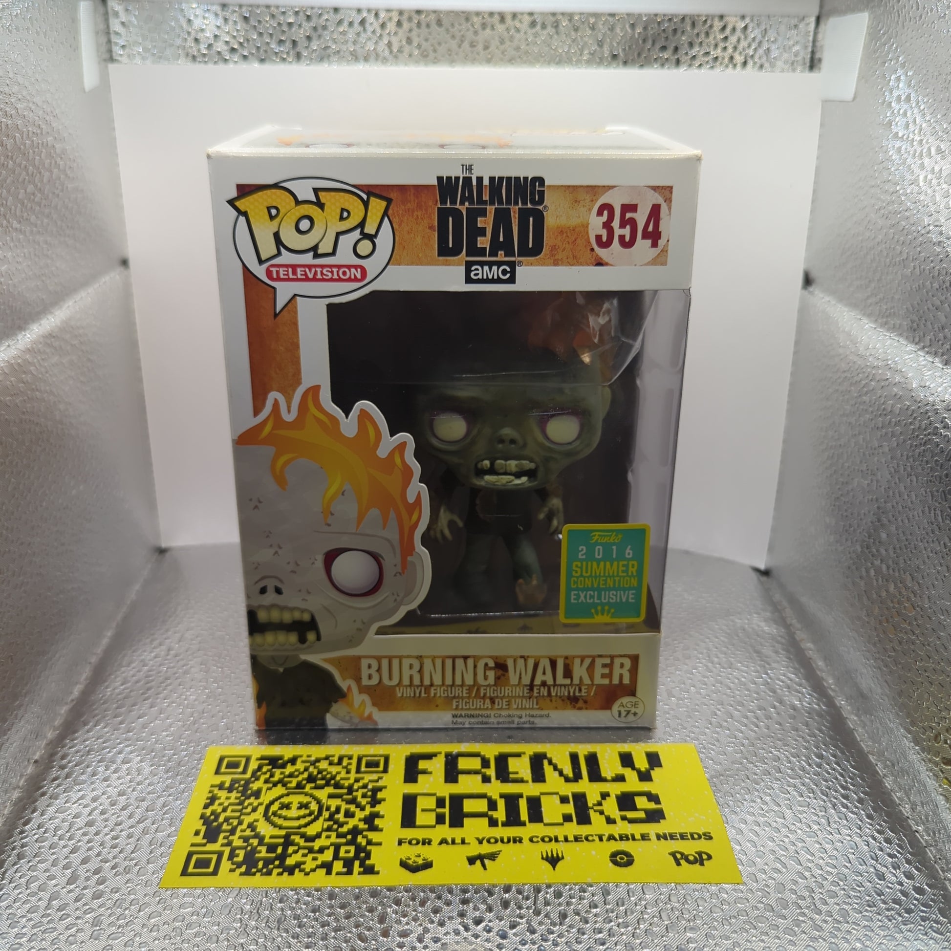 Television Funko Pop - Burning Walker - The Walking Dead - SDCC - No. 354 FRENLY BRICKS - Open 7 Days